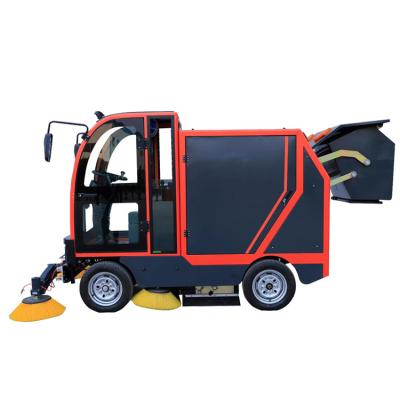 China food & Beverage Plant PB2100 Large Size Electric All Closed Floor Road Sweepers Machine for sale