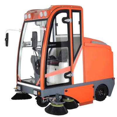 China food & Beverage Plant PB210 Battery Powered Broom All Floor Closed Road Cleaning Machine for sale