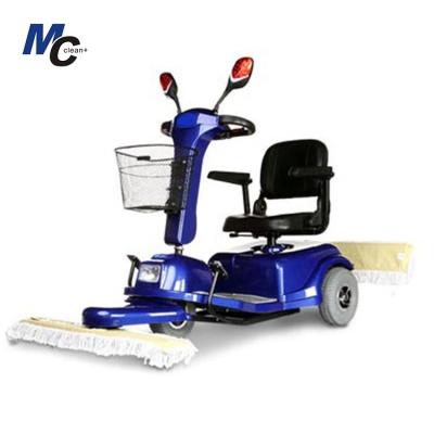 China CT3900 Electric Dust Mop Three Wheels Dry Mopping Dust Collection Push Trolley For Shopping Mall for sale