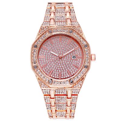 China Fashion non-specific European and American ladies watch zinc alloy full automatic sky diamond quartz waterproof fashion watch for sale