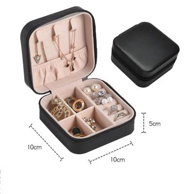 China Durable Wholesale Small Package Travel Jewelry Box Luxury Pink Hinge Jewelry Packaging Unique Cheap Packaging Custom Made for sale