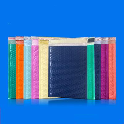 China Strong Adhesive Custom Printed Biodegradable Black Peach Bubble Mailers Poly Envelope Mailing Plastic Shipping Packaging Bag for sale