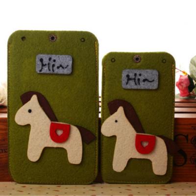 China Protect Phone Case Felt Bag 2022 New Eco Friendly Wholesale Price Wool Phone Case for sale