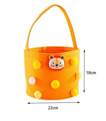 China Others Shape Design Cartoon Thicken Felt Light Bucket Large Capacity Storage Bag Gift Bag Tote Bag for sale