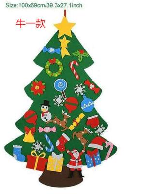 China New Diy Multi-functional Warm Handmade Xmas Decoration Felt Christmas Tree Fashion Kid's Three-Dimensional Felt Toy for sale