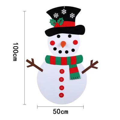 China 2021 Multifunctional Christmas Decoration Supplies Cute Elks Bells Christmas Tree Felt New Christmas Pendant Items for sale