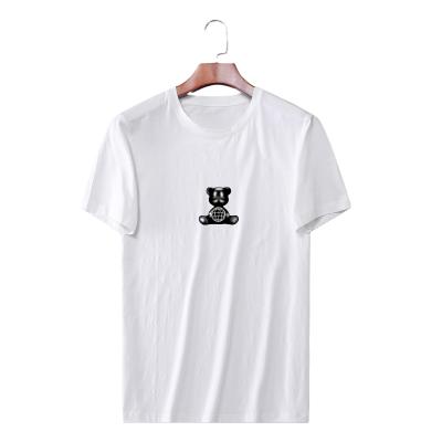 China cheap men s oversized graphic clothing men s high street fashion bear cartoon print anti wrinkle tshirt anti wrinkle t shirts in cotton custom wholesale for sale