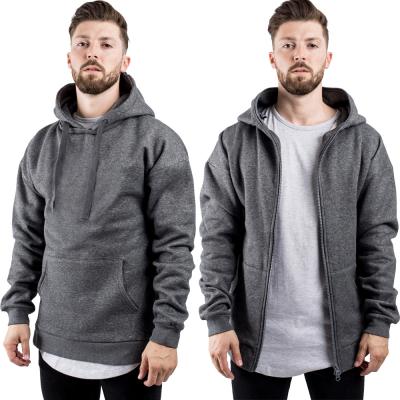 China 2021 Latest Anti-Wrinkle Anti-Wrinkle Spring Plus Size Men's Hoodies Full Zip Cotton Hoodies Jackets for sale