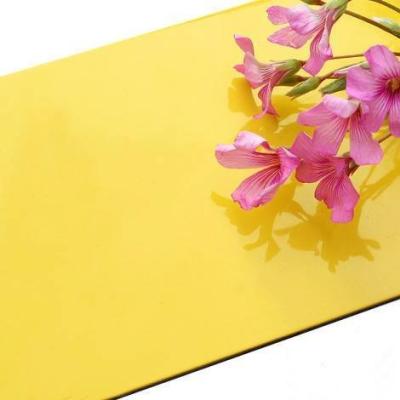 China Building Material 3mm 4mm Mirror Aluminum Composite Panel MKS001 Outdoor PVD Colored zu verkaufen