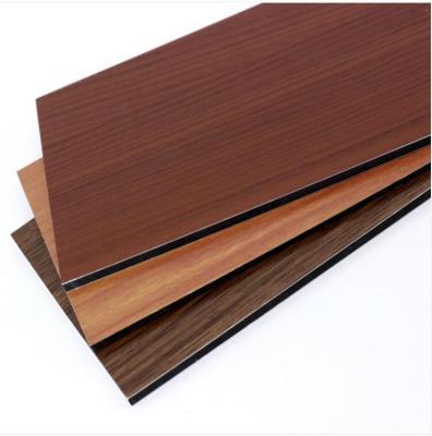 Cina PE PVDF Wood Aluminum Composite Panel MKS001 Outdoor PVD Colored Building Material Wall Decorative in vendita