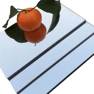 China 4x8 MKS001 Outdoor Mirror Aluminum Composite Panel For Kitchen Cabinets PVD Colored zu verkaufen