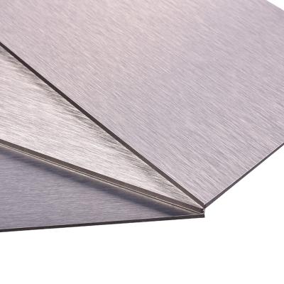 China MKS001 Outdoor  Brushed Aluminum Composite Panel PVD Colored Building Material Wall Decorative à venda