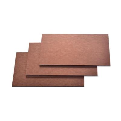 China Interior Exterior Brushed Aluminum Composite Panel 3mm 4mm MKS001 Outdoor PVD Colored à venda