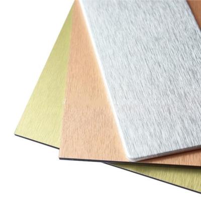 China Building Materials Brushed Aluminum Composite Panel MKS001 Outdoor PVD Colored à venda