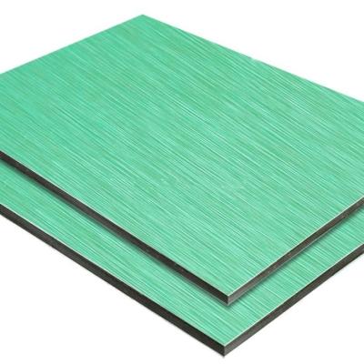 中国 B1 Class Fire Resistant Brushed color Aluminum Composite Panel Aluminum Exterior Wall Panels 販売のため