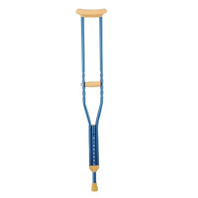 China Commercial Furniture Step Aids QY525L Aluminum Adjustable Armpit Crutch For Elderly Walking for sale