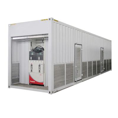 China Portable Transporation Container Skid Mounted Fuel Petrol Filling Station for sale