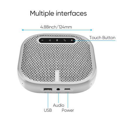 China Translation Rocware Wireless Omnidirectional Microphone 6M Take Distance Business USB Audio Conference Phone M300 Speakerphone for sale