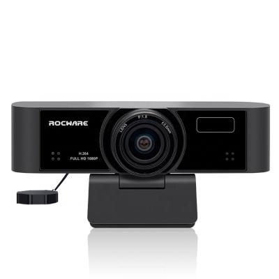 China Rocware 1080p Conference Camera Translation Auto 84 Degree Focus Eptz Computer Camera With Microphone USB Mini Conference Camera RC15 for sale