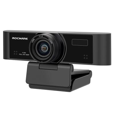 China Translate Rocware Video Conferencing System 84 Degree Mini HD 1080p Auto Focus Conference Live Camera Streaming USB Conference Camera RC15 for sale