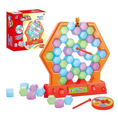 China Kid's Toy Gifts Classic Activate Funny Table Kick Block Save The Bees Break Ice Board Game Plastic Educational Toys For Kids Family Party for sale