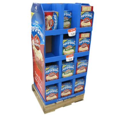 China Supermarket Promotion Cardboard Pallet Display Rack for sale