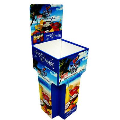 China Customized Cardboard Floor  Dumpbin Display Stand for sale