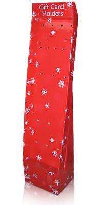 China Cardboard Floor Display Stand For Christmas Gifts Wrapping for sale