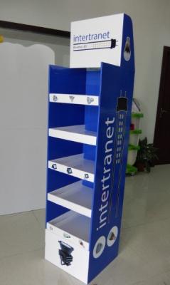 China Cardboard Display Shelf For LED Lights for sale