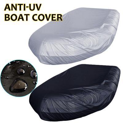 China OXFORD FABRIC 7.5-17ft 7 Size Sun Boat Inflatable Dinghy Waterproof Dust UV Protection Cover Storage Suits Kayak Rubber Dinghy Tender Cover for sale