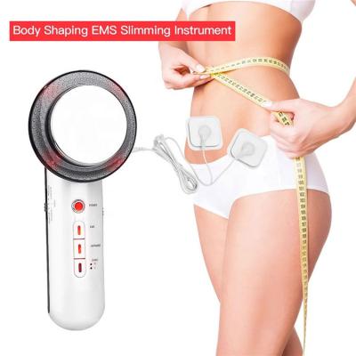 China Weight Loss 3 in 1 EMS Ultrasonic Fat Burning Skin Tightening S Shape Infrared Body Massage Slimming Machine for Home Use for sale