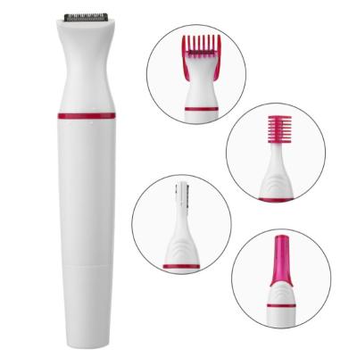 China Portable Hot Sale Mini Painless 5 in 1 Multifunctional for Women Use Hair Remover Eyebrow Nose Trimmer Facial Hair Removal Electric Shaver Body for sale