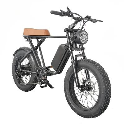 China Aluminum Alloy Eu Us Warehouse 48v 500w 750w 1000w Power Full Suspension Electric Bike E-bike Mountain Dirt Fat Tire Cheap Hybrid Bike for sale