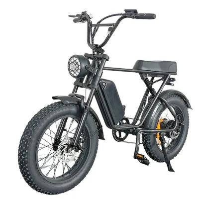 China Aluminum alloy super motorcycle 20 inch 73 500W 750W 1000W electric fat tire city e bike 48V lithium battery mountain bicycle removable ebike for sale