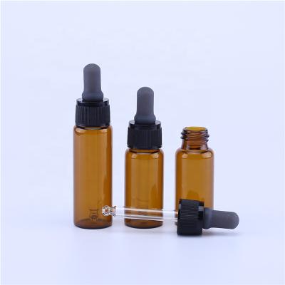 China Empty Personal Care 15ml 20ml Amber Glass Package Serum Dropper Bottle, Fancy Glass E-liquid Bottle With Black Cap for sale