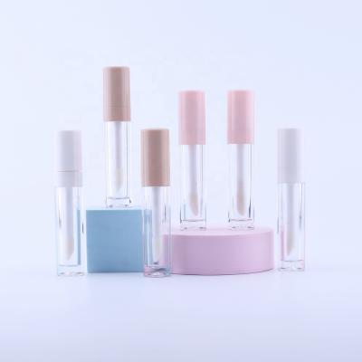 China Personal Care Factory Direct Custom Logo 10ml Brush Lip Gloss Tube DIY PE Lip Gloss Tube Empty Plastic Bottles Large for sale