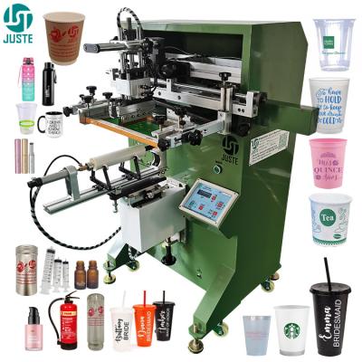 Cina Glass Bottle Silk Screen Printer Cup Screen Printing Machine For Round Coffee Paper Water Cosmetic Plastic Cup Tube in vendita