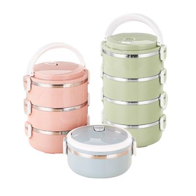 China Colorful Design Seated Leakproof Child Bowl Heat Preservation Stainless Steel Lunch Box Heatable for sale