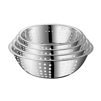 China Sustainable Kitchen Baskets Drain Vegetable Bowl Wash Fruit Colander Bowl for sale