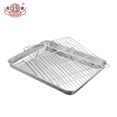 China Best Selling Stocked BBQ 304 Stainless Steel Useful Outdoor Cooking Tray for sale