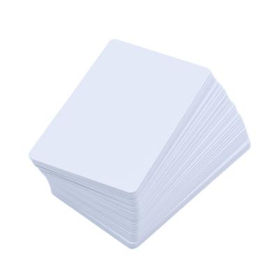 China Direct sales Plastic/PVC/PET/ABS 85.5*54mm factory waterproof/waterproof UHF 125khz rfid IC white card zu verkaufen