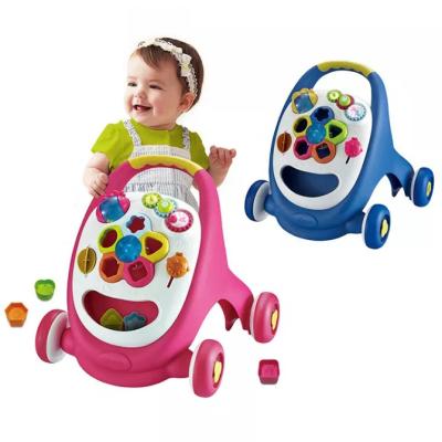 China Children Music First Walker Toys Baby Car Toddler Cart Learning Walker 63.5X55.5X82.5cm for sale