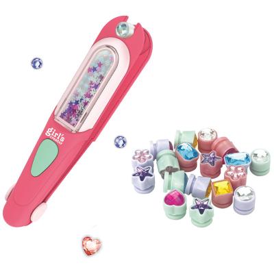 China 2022 New Girls Mini Hair Beading Toy Hair Decorations Accessories Pretend Play Beauty Set Toy for sale