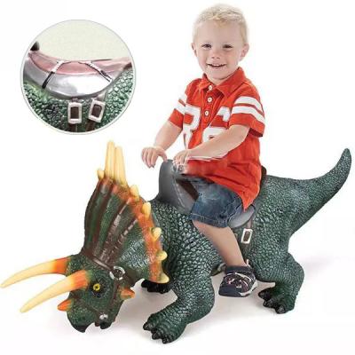 China Hot Sale Large Size Toy Dinosaur Ride On Toy Soft Rubber Ride On Toy Kids Ride On Toys for sale