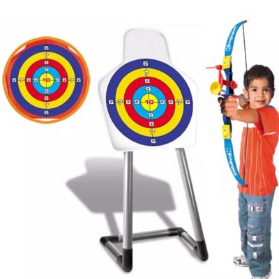 China Hot Sale Outdoor Plastic Bow Set Game Archery Target Toys Children Toy Bow And Arrow 62X45X69.5cm for sale