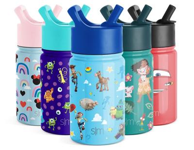 China Viable Water Bottle For Kids Reusable Cup With Straw Lid Insulated Stainless Steel Thermos Tumbler For Toddlers Gi for sale