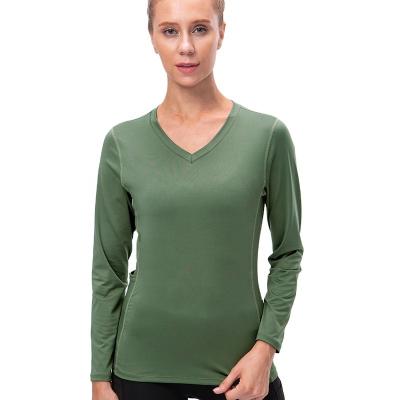 China Breathable Sexy Low Moq Women's Seamless Premium Activewear Long Sleeve Fit Yoga Top for sale