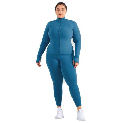 China Breathable High Elastic Two Piece Yoga Leggings Long Sleeve Gym Fitness Long Sleeve Workout Sets For Women for sale