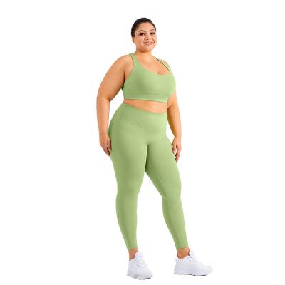 China Breathable Sportswear Suits Seamless Gym Yoga Leggings Clothing Set Women Workout Sets Fitness for sale