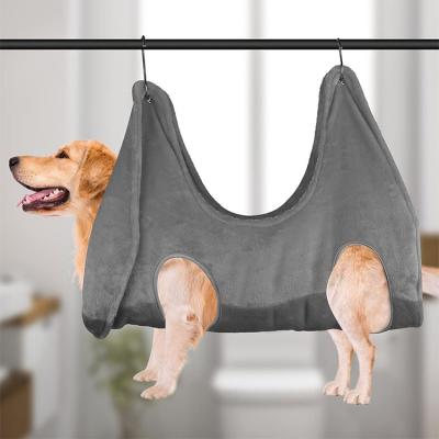 China Sustainable Safe Dog Grooming Harness Dog Hammock For Nail Trimming for sale